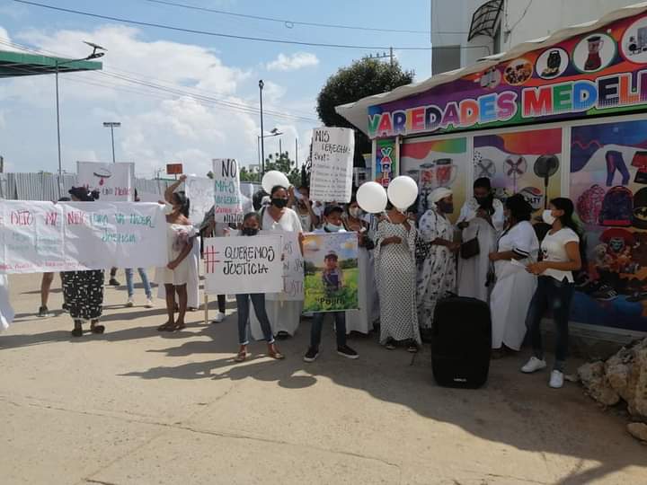 Plantón exigiendo justicia en caso de niño asesinado