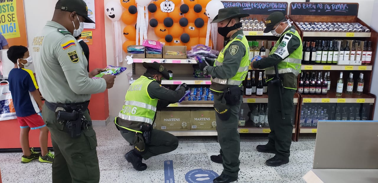 La Policía del Atlántico realiza operativos.
