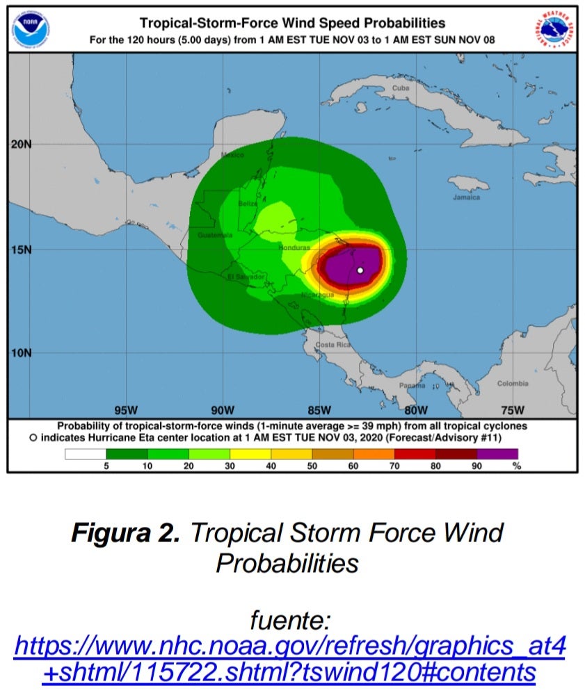 Se informa afectaciones principalmente en las costas de Nicaragua.