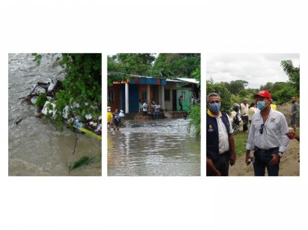 Gobernación de Sucre hace presencia en zonas afectadas por el invierno