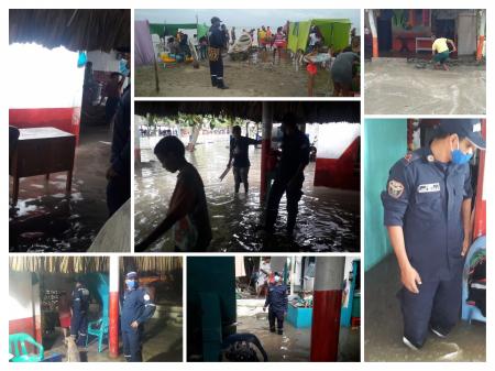 Más de 80 hogares afectados por fuerte oleaje que inundó casas en Coveñas,(Sucre)