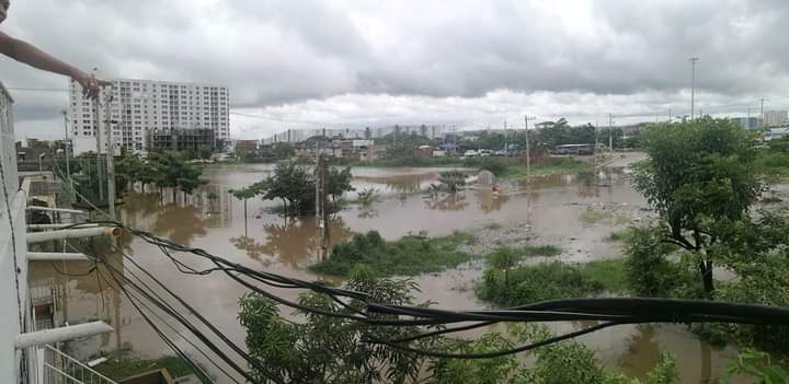 Se desbordó el arroyo Matute
