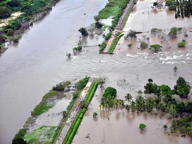El boquete afectó a cinco poblaciones del sur del Atlántico.