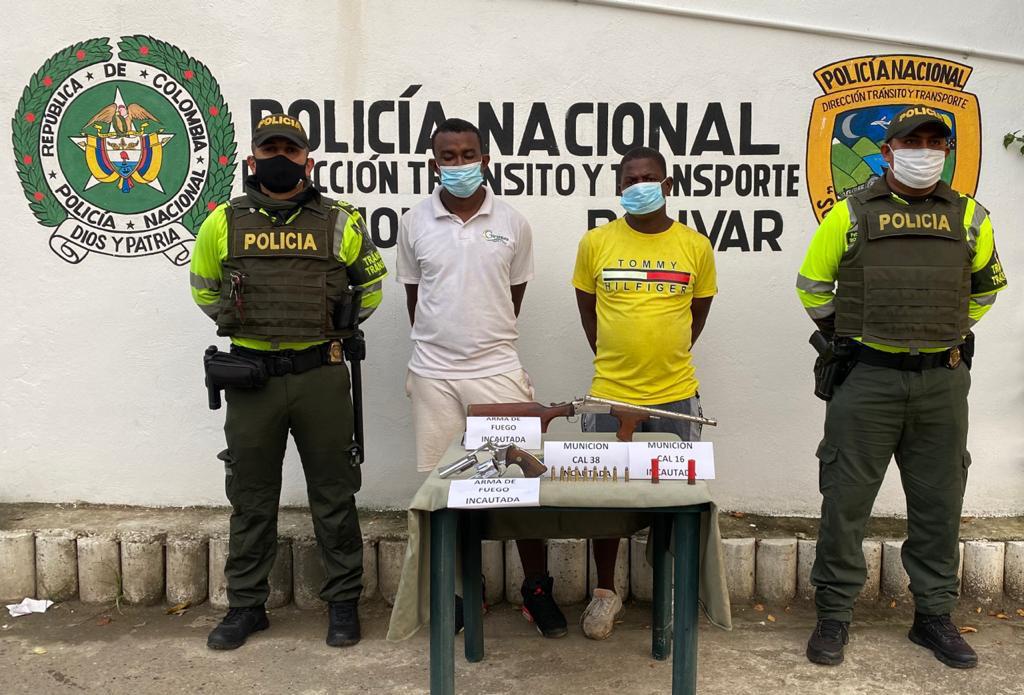 Los hombres fueron sorprendidos en la ruta Marialabaja - Cartagena