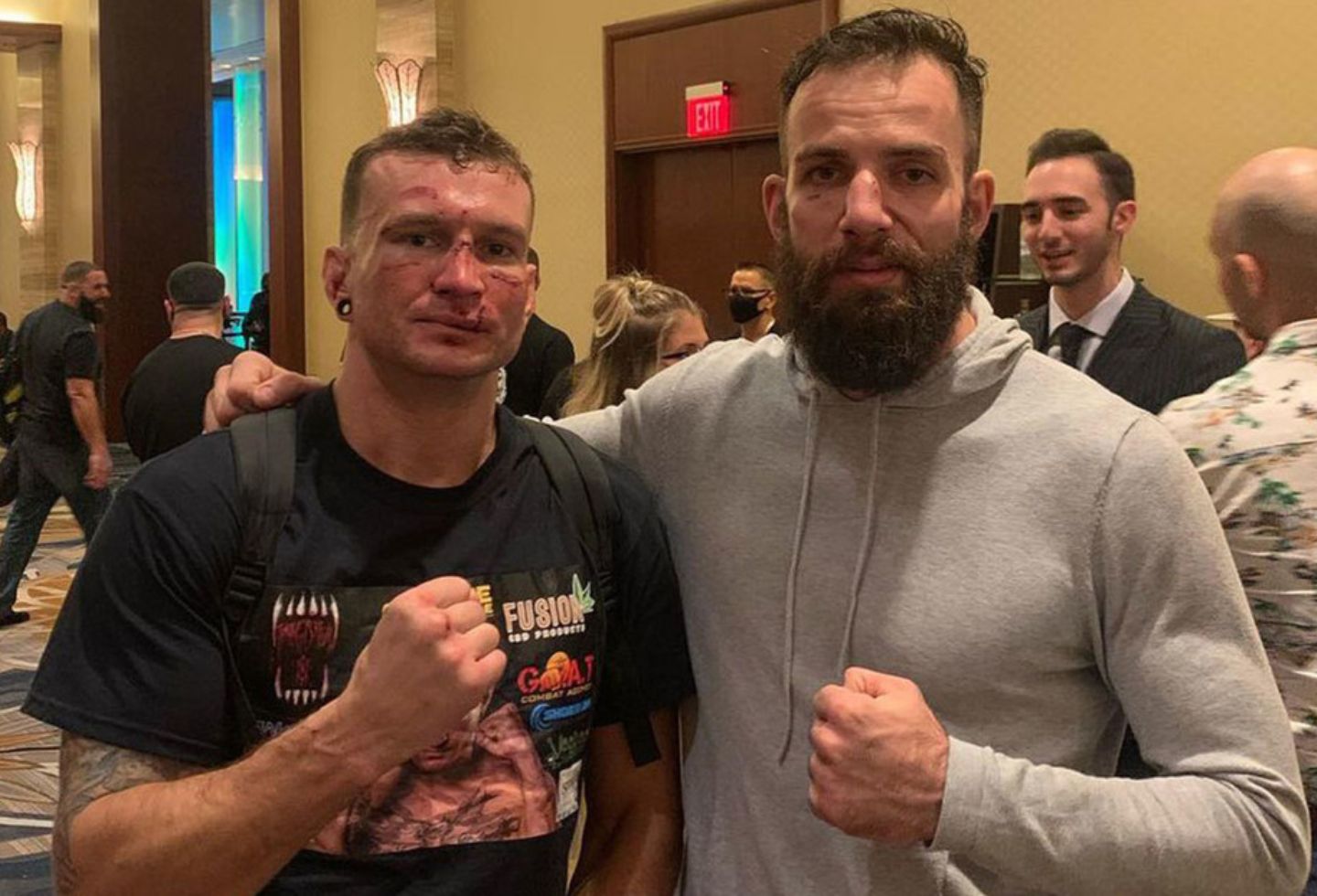 Francesco Ricchi y Noah Cutter, boxeadores sin guantes