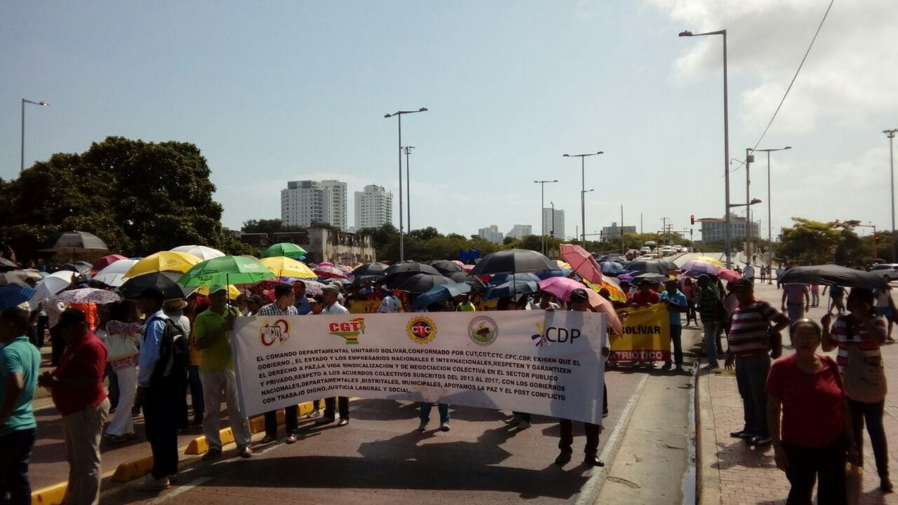 Paro de docentes en Cartagena