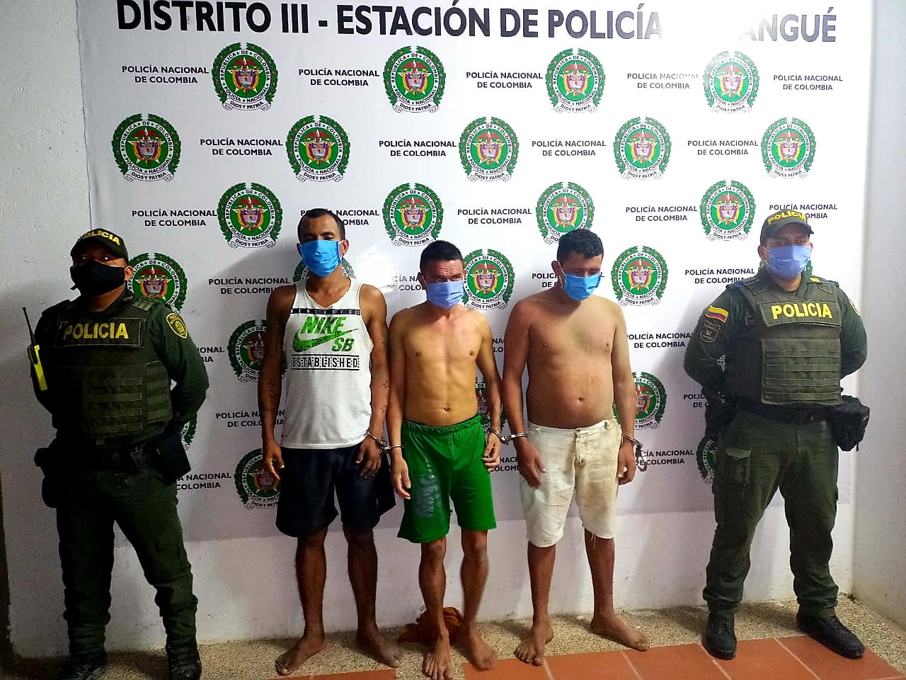 Recaptura de tres sujetos en Magangué