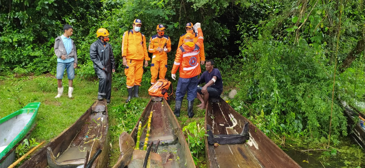 Los hombres se encontraban a la deriva en el embalse El Guájaro.