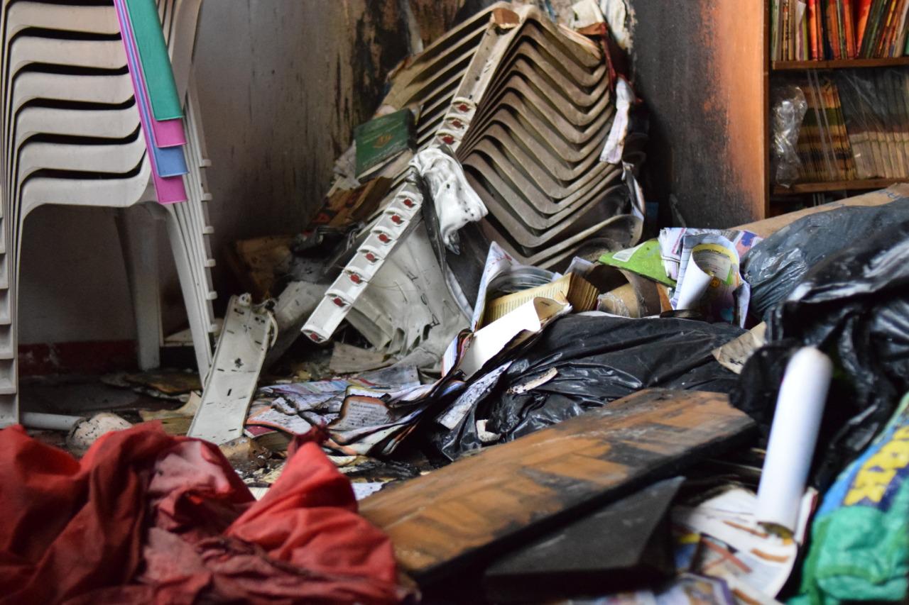 Se quemó toda la inmobiliaria del lugar