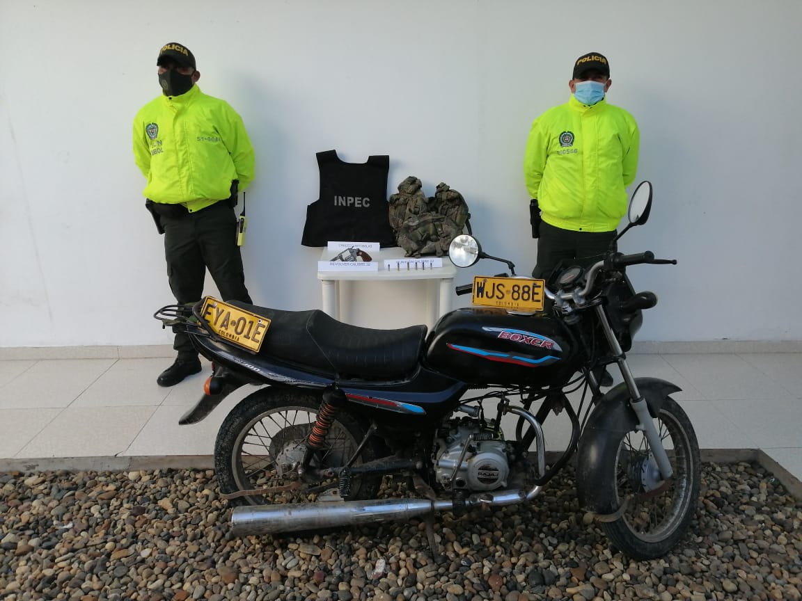 Tenían un chaleco del Inpec