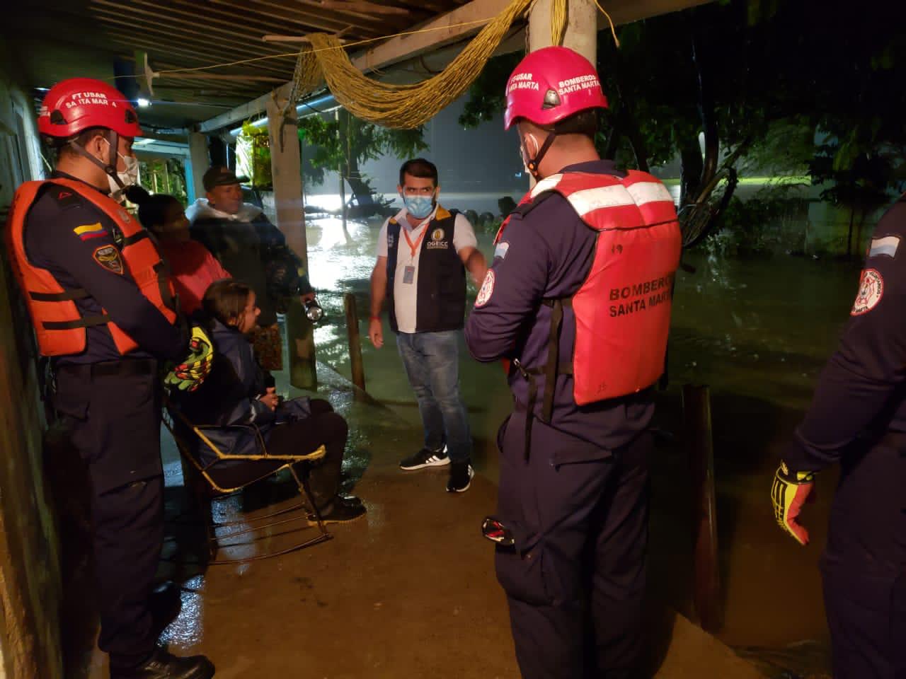 Nuevas afectaciones por creciente del Río Guachaca por fortuna no hubo afectaciones