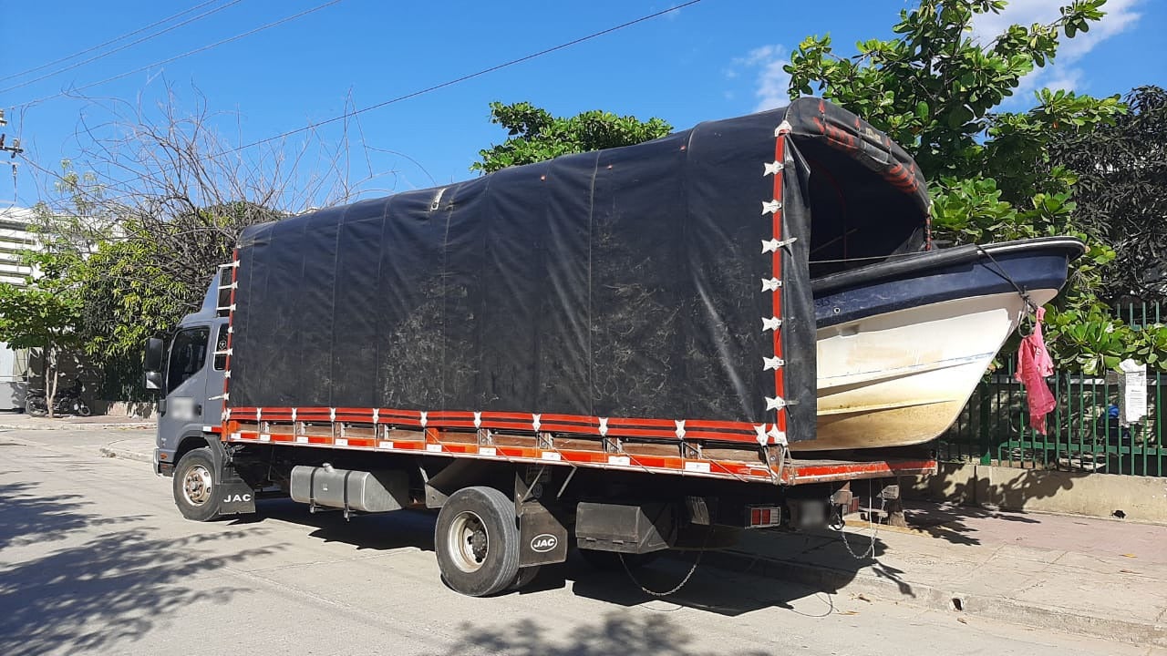 La lancha fue valorada en 70 millones de pesos.