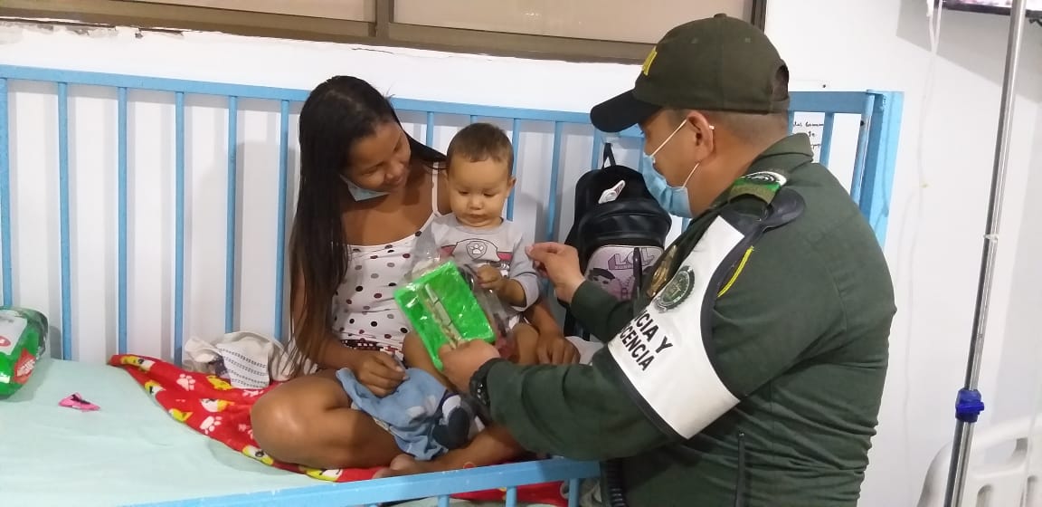 Para todos hubo regalos por parte de la Policía