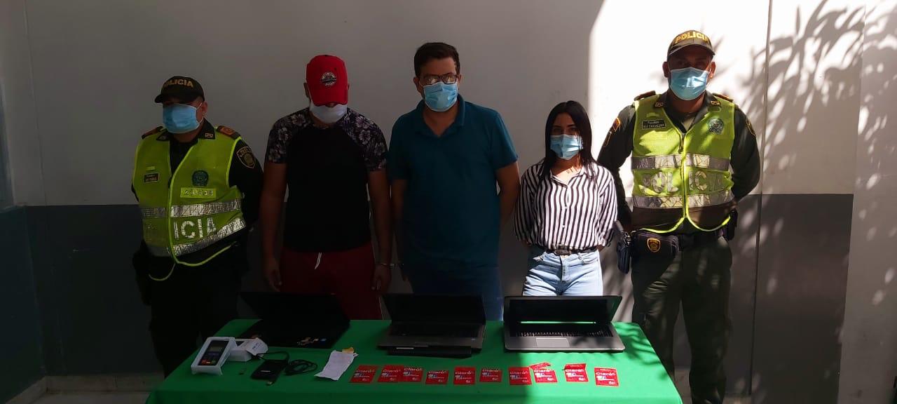 Capturados por delitos informáticos.