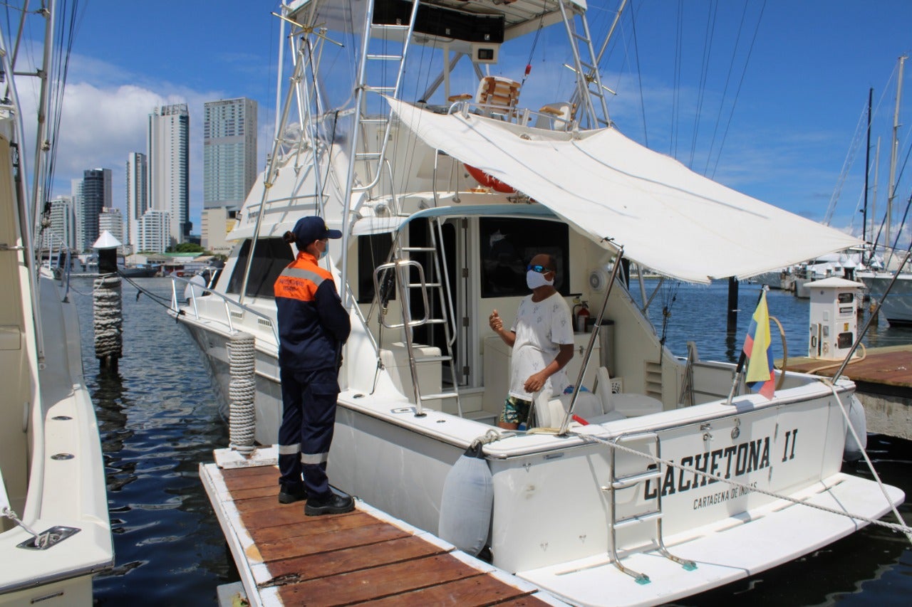 Presentan protocolos de bioseguridad para el arribo de yates y veleros de bandera extranjera a Cartagena