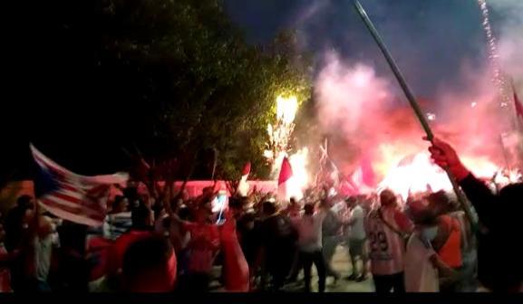 Aglomeración de aficionados