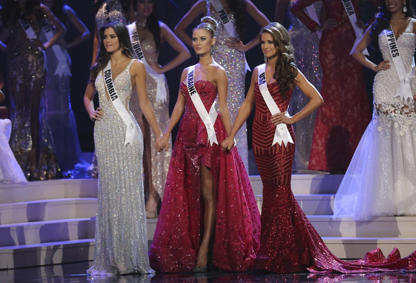 Paulina Vega y las otras dos finalistas de Miss Universo en 2015