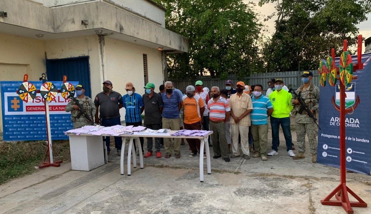Diecinueve personas fueron capturadas por el delito de de ejercicio ilícito de actividad monopolística de arbitrio rentístico en el municipio de Since(Sucre)