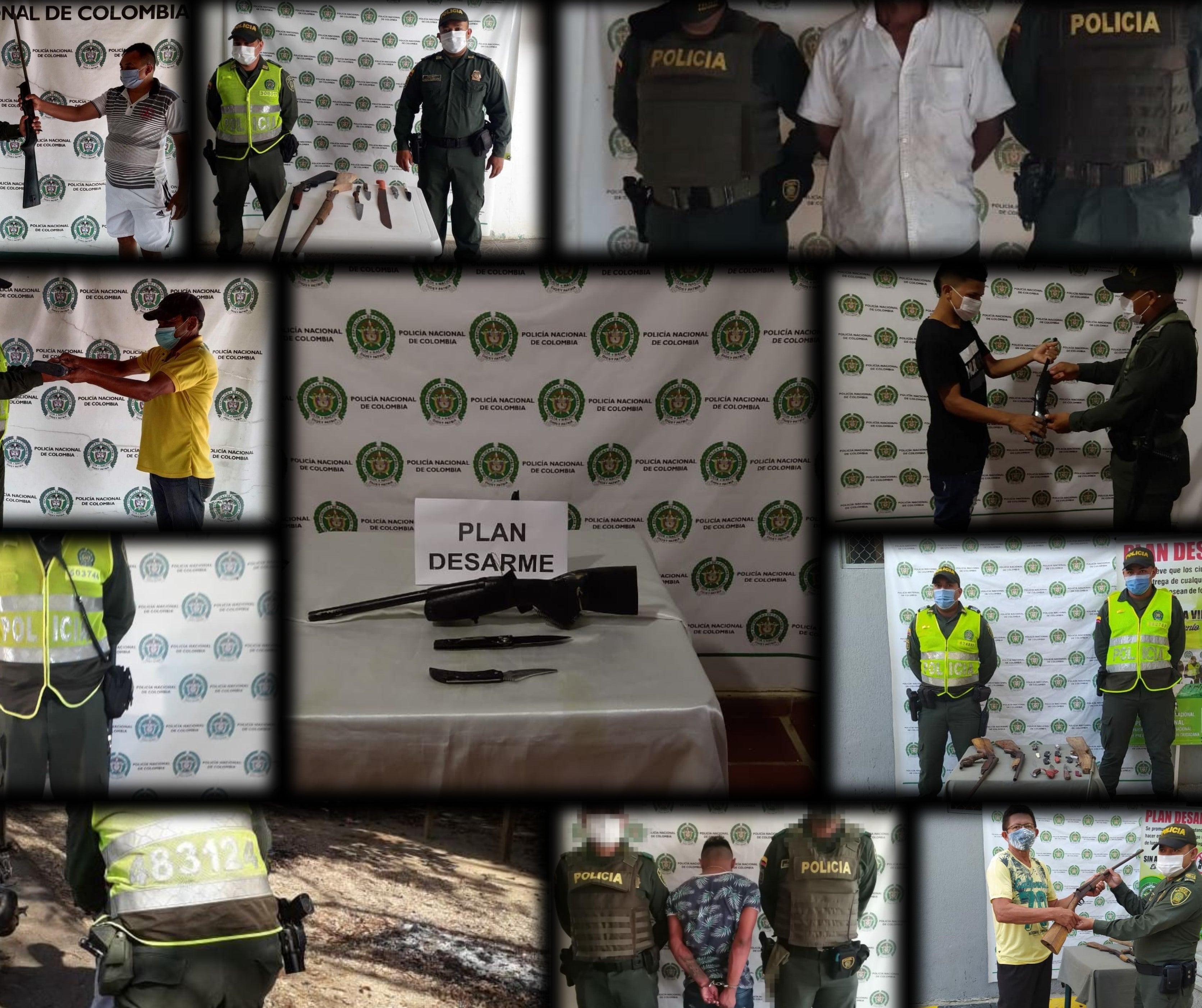 Policía Nacional en Sucre lidera plan desarme en los municipios de Corozal, San Benito, Chalán, San Pedro, y Buena Vista