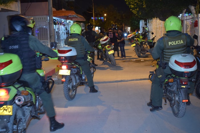 En la noche del 1 de enero fueron intervenidos varios sectores