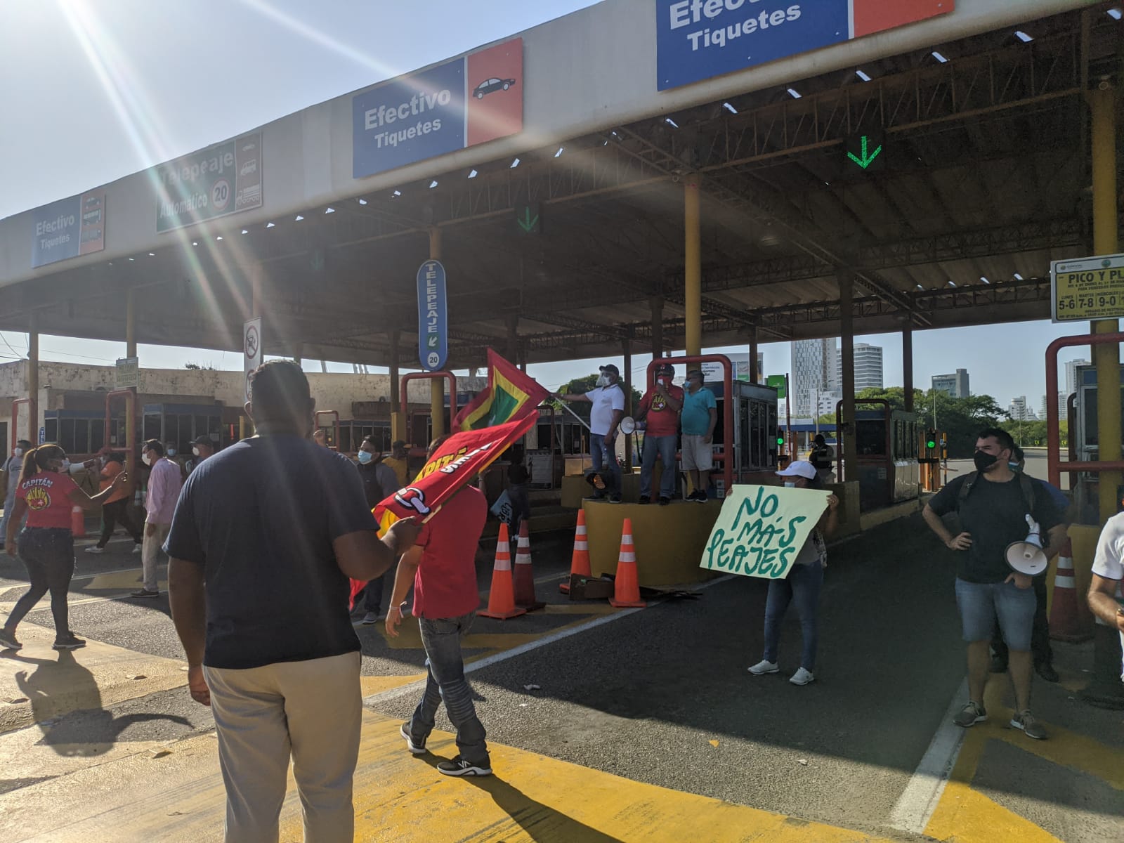 Protesta Peaje Cartagena