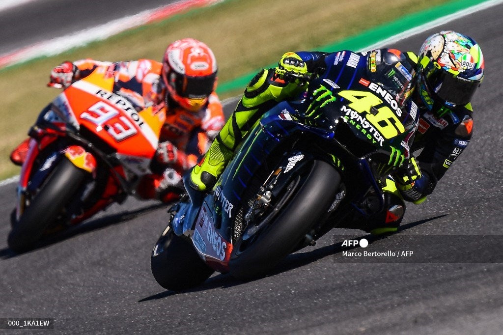 Valentino Rossi y Marc Márquez