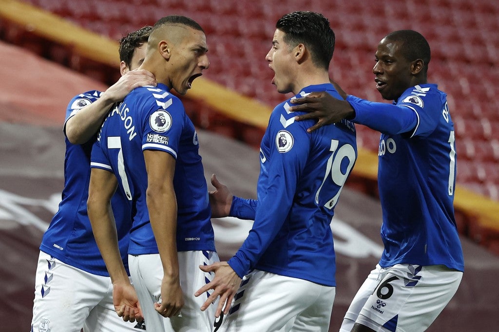 Everton, James Rodríguez, Richarlison