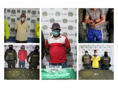 En operativos Policía Nacional en Sucre, captura a varias personas por posesión de drogas
