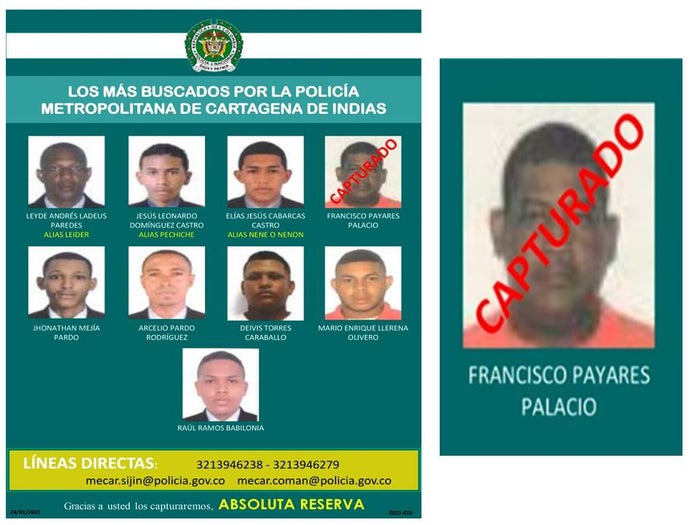 La Policía Metropolitana les sigue la pista