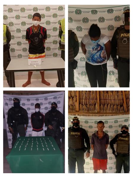 Por el delito de lesiones personales y por tráfico, fabricación o porte de estupefacientes, fueron capturadas cuatro personas en los municipios de Tolú Viejo Y San Onofre