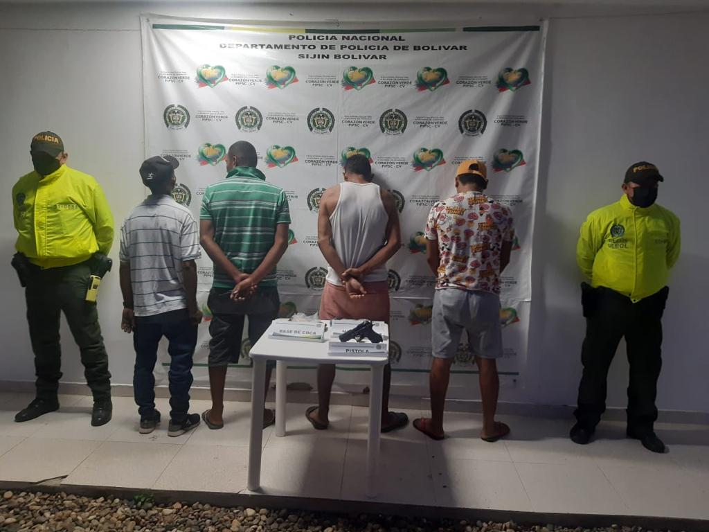 Capturados por tráfico de estupefacientes