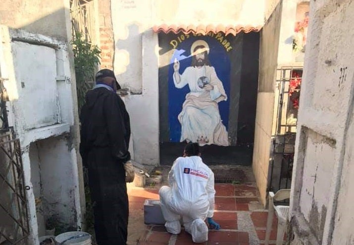 Fiscalia y Medicina Legal realizaron exhumacion del cuerpo de menor luego de denuncia de su familia.