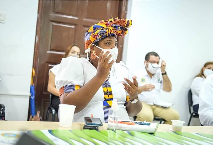 Cinthya Pérez Amador, ex primera dama del Distrito de Cartagena