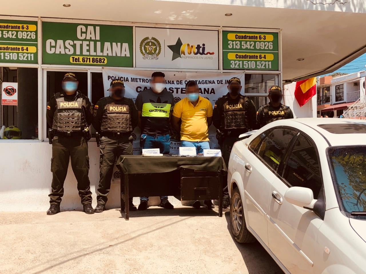 Fueron capturados dos hombres de 29 y 30 años