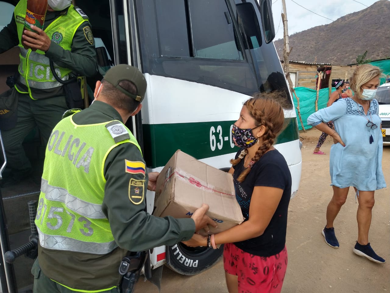 Las donaciones las hizo la Policía Metropolitana