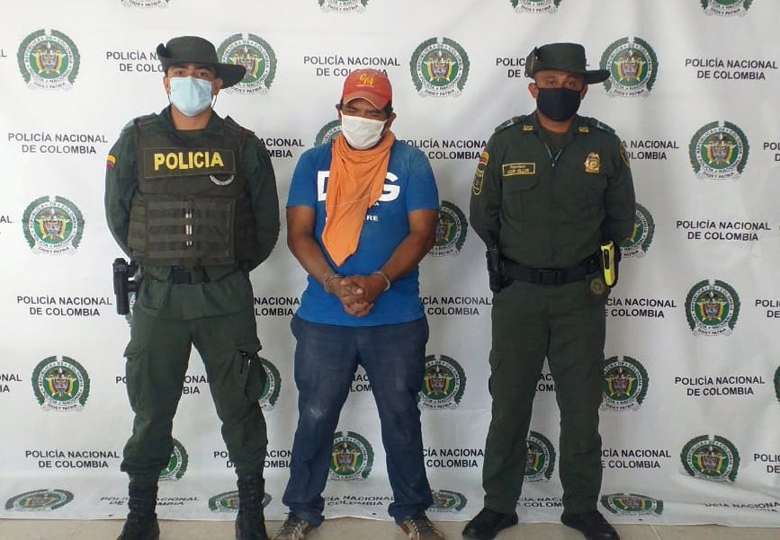 El capturado fue puesto a disposición de la Fiscalía General de la Nación