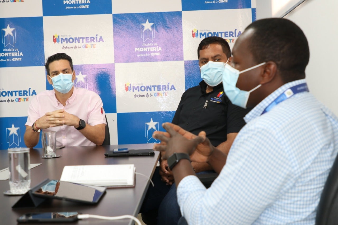 Los funcionarios del Gobierno Nacional llegaron ayer a Montería