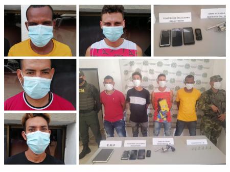 Cayeron cuatro presuntos integrantes del grupo armado organizado Clan del Golfo, en Sucre , Sucre