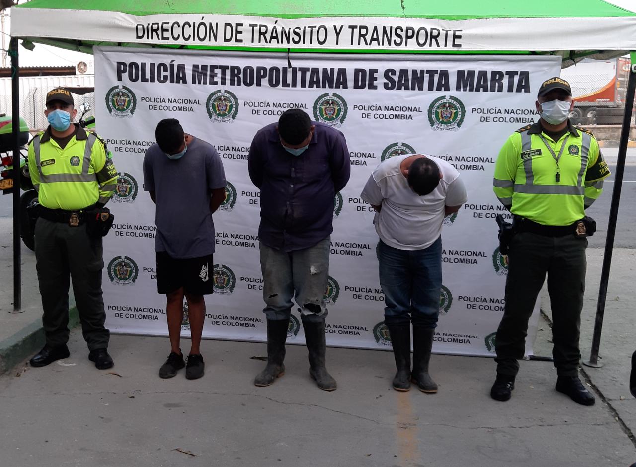 Los capturados fueron sorprendidos en Parque Isla Salamanca