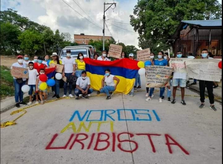 Manifestación en Norosi