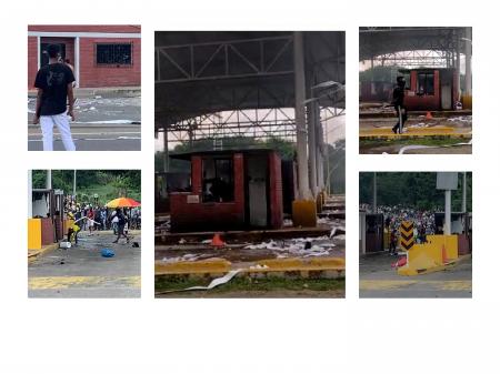 Protestas en Sincelejo,culminan con quema de peaje las Flores en Corozal