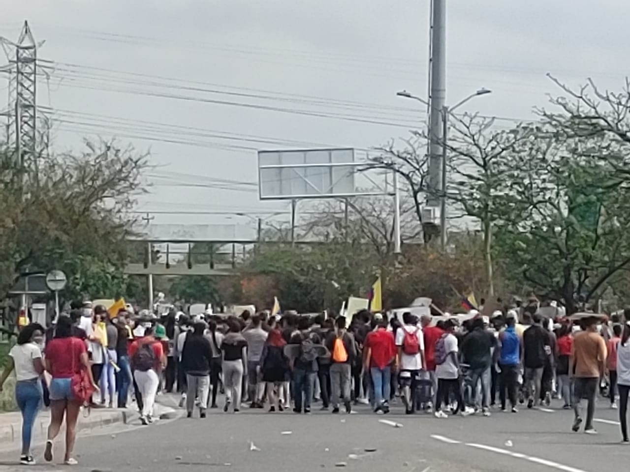 Marcha desarrollada el 3 de mayo en Barranquilla