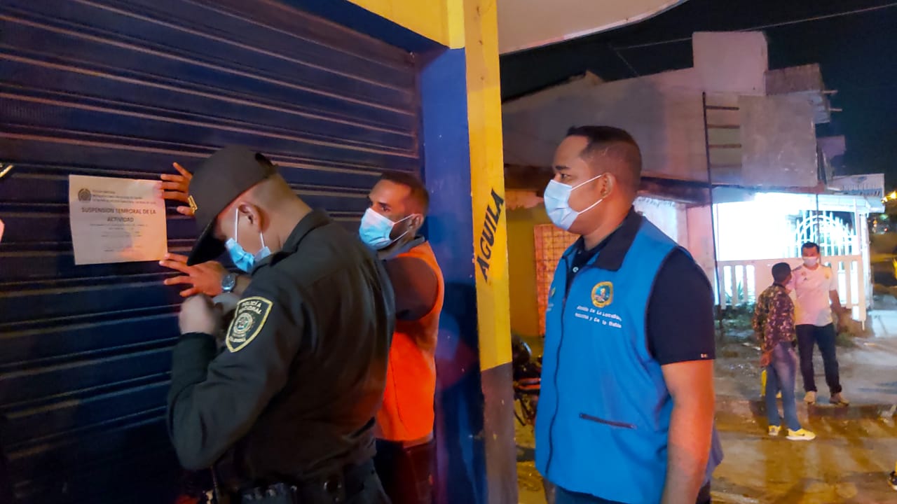 Operativos de control por toque de queda en Cartagena