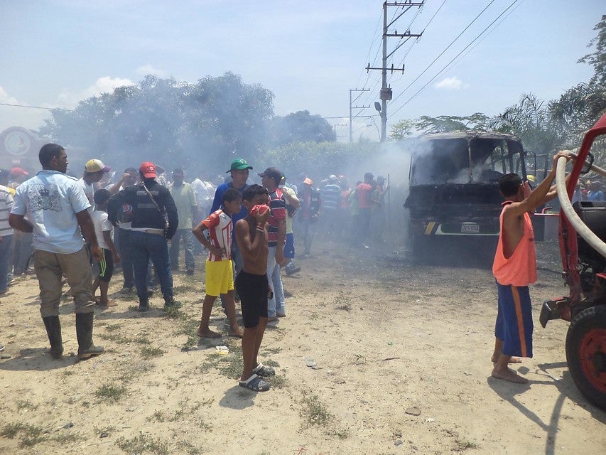 Bus en que murieron los 33 niños de Fundación Magdalena