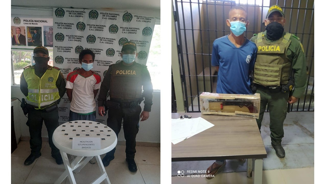 Incautaron más de (565) dosis de diferentes sustancias listas y empacadas para su distribución y consumo.