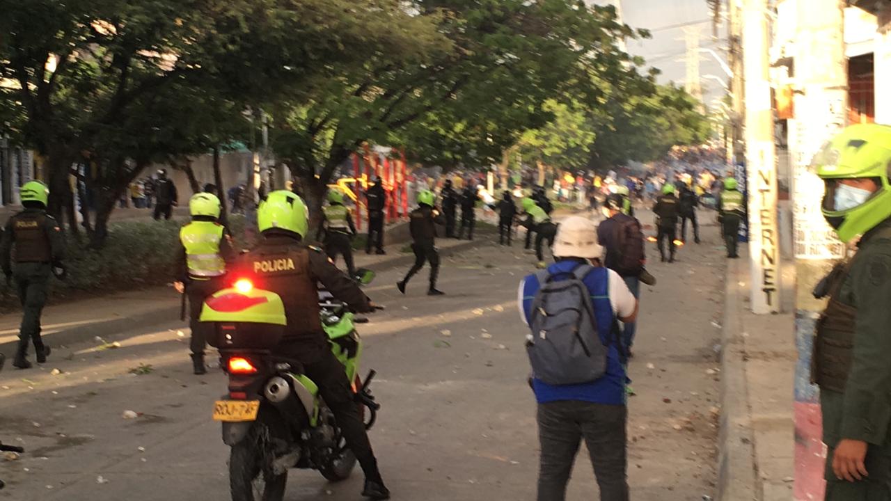 Desmanes en la previa del juego Colombia - Argentina