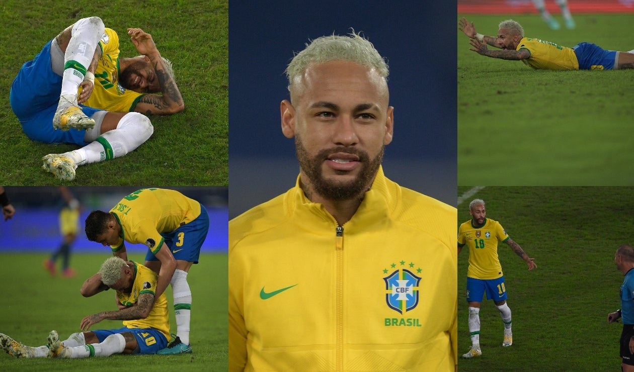 Neymar celebró robo en Colombia Vs Brasil: Imágenes la risita que no se vio en televisión