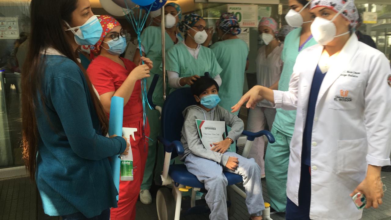 Niño recuperado del Covid-19 en Barranquilla