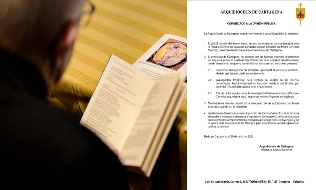 La Iglesia, procedió a aplicar el protocolo que debe seguirse en estos casos