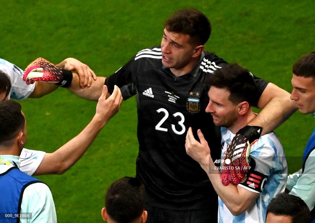 Emiliano Martínez y Lionel Messi - Selección Argentina
